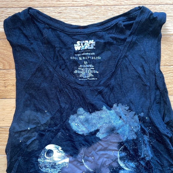 Women’s Rock & Republic Star Wars Long Tank Top/ Mini Dress - Picture 3 of 11